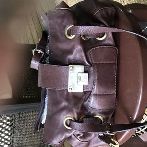 Jimmy Choo Chocolate Leather Bag
